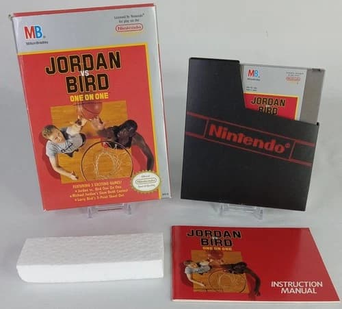Jordan vs. Bird: One-on-One CIB Nintendo NES Complete Tested Working
