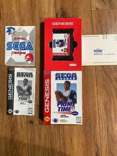 Sega Sports Prime Time NFL Starring Deion Sanders Sega Genesis.