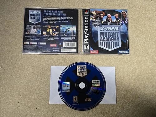X-Men: Mutant Academy Greatest Hits Sony PlayStation 1, 2003 CIB Disc Looks New