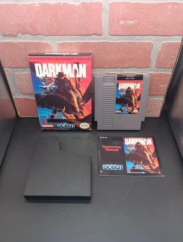 Darkman Nintendo NES Complete in Box w Manual Tested Clean VG Condition 👀 Nice!