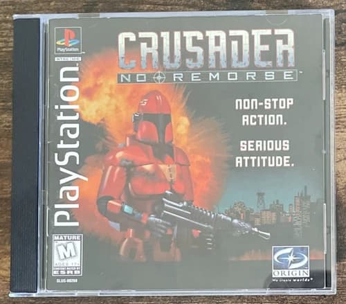 Crusader No Remorse Sony PlayStation 1 PS1 Video Game F1317