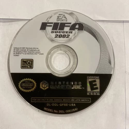 FIFA Soccer 2002: Major League Soccer (Nintendo GameCube, 2001) Disc Only Tested