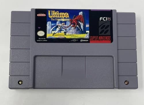 Ultima: The False Prophet, Nintendo SNES Edition Tested Authentic