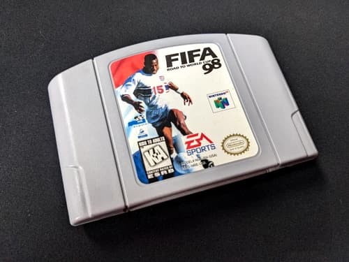 FIFA Road To World Cup '98 (Nintendo 64, 1997) N64 Authentic, CLEANED & TESTED