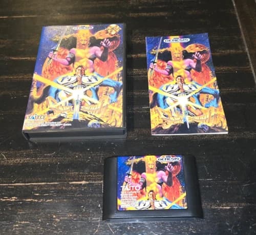 Saint Sword Sega Genesis Complete Case Cart Manual Tested