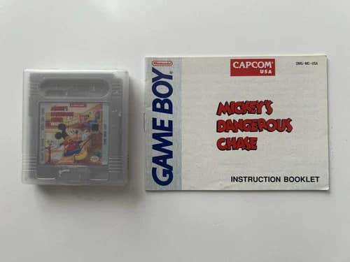 Nintendo Game Boy Mickey Mouse Mickey’s Dangerous Chase *Working All Original*