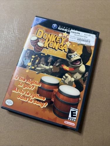 Donkey Konga (Nintendo GameCube GC) Complete w/ Manual CIB