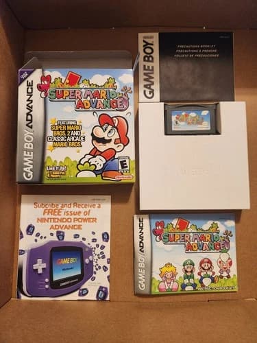 Super Mario Advance: Super Mario Bros 2 (Game Boy Advance) Complete in Box (CIB)