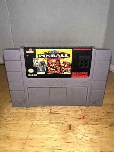 Super Pinball: Behind the Mask (SNES, 1992) Authentic Tested
