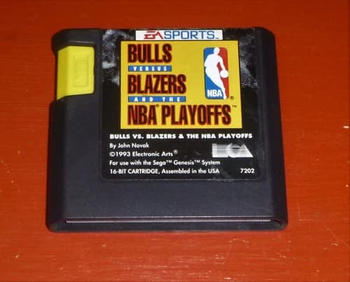 Bulls vs. Blazers and the NBA Playoffs (Sega Genesis, 1993)-Cart Only