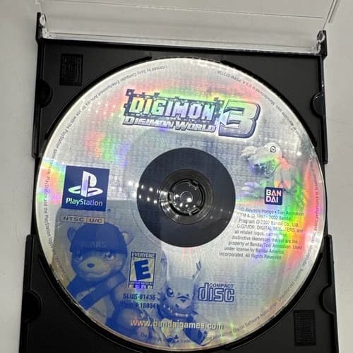 Bandai Digimon World 3 Sony PlayStation 1 2002 NTSC-U/C Game Disc only