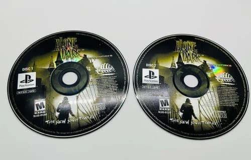 Alone in the Dark The New Nightmare PS1 Game Sony PlayStation Horror Discs Only!