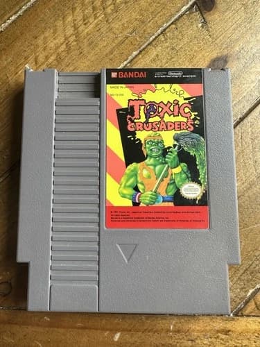 Bandai Toxic Crusaders Nintendo NES Game 1992