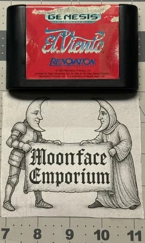 EL VIENTO Sega Genesis Cart CRAZY RARE Cleaned Tested Free ship