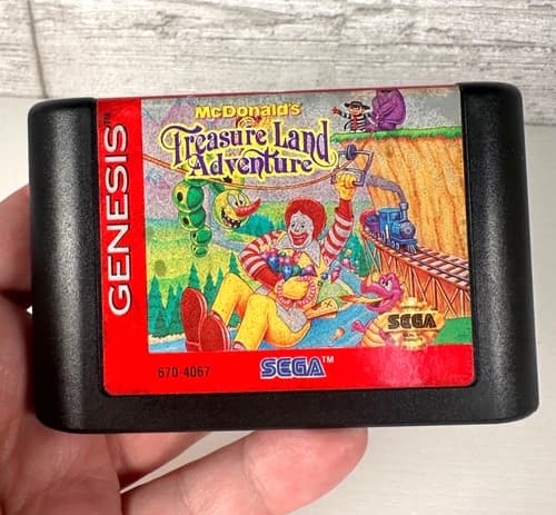 McDonald's Treasure Land Adventure (Sega Genesis, 1993) Authentic Game Cartridge