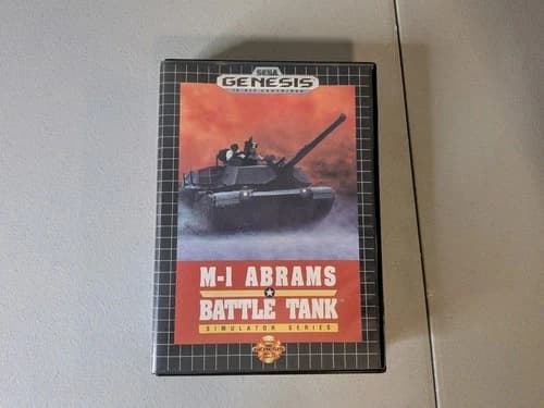 Sega Genesis M-1 Abrams Battle Tank 1991 Complete in Box