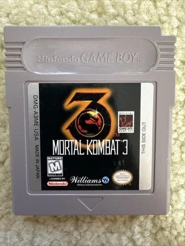 Mortal Kombat 3 (Nintendo Game Boy, 1995) Game Cartridge - Tested & Working