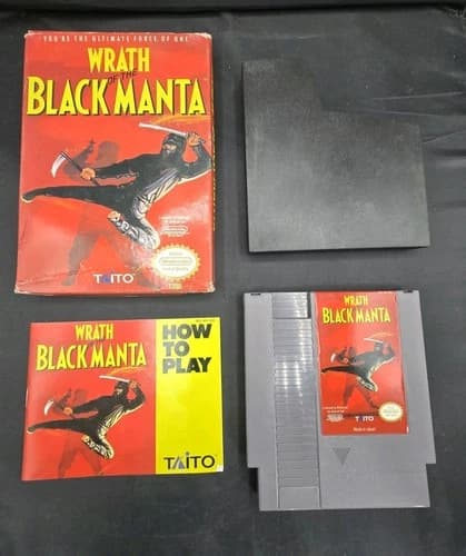 Wrath of the Black Manta NES Nintendo Complete In Box CIB Manual Tested