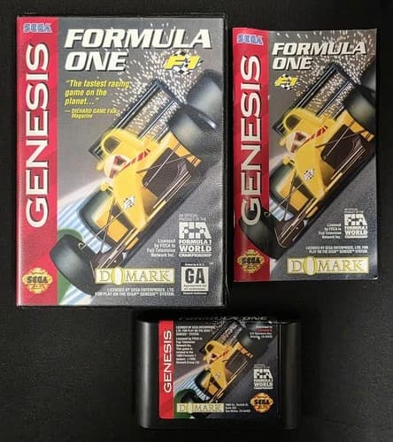 Formula One F1 (Sega Genesis) Cib Complete - Tested