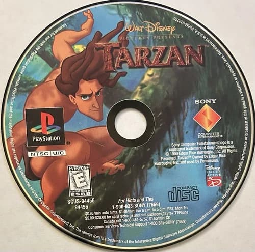 Disney's Tarzan - BL (Sony PlayStation 1, PS1) DISC ONLY | NO TRACKING | M2074