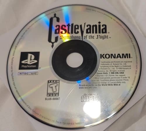 Castlevania Symphony Of The Night Sony Playstation 1 PS1 - Disc Only -Tested
