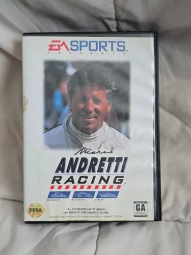 Mario Andretti Racing (Sega Genesis, 1994) CIB with Manual