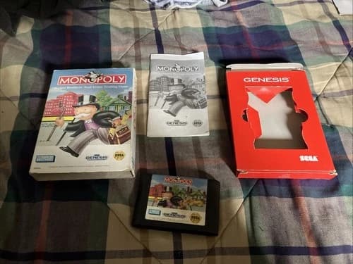 Monopoly Sega Genesis Game - Complete - Parker Brothers