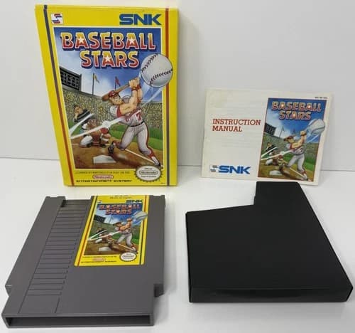 NES Nintendo - Baseball Stars - CIB Complete in Box - Tested (SNK, 1989)