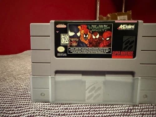Spider-man Venom Separation Anxiety (Nintendo SNES) game