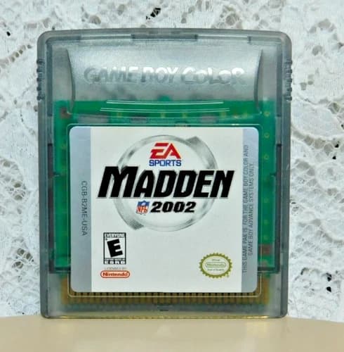 Madden 2002 (Nintendo GameBoy Color, 2001) Tested & Working