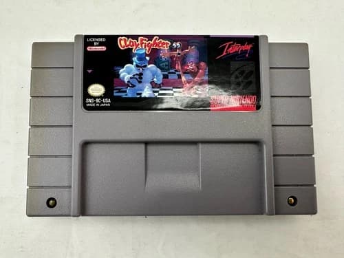 Super Nintendo SNES Clay Fighter (Tested & Working) Game Only