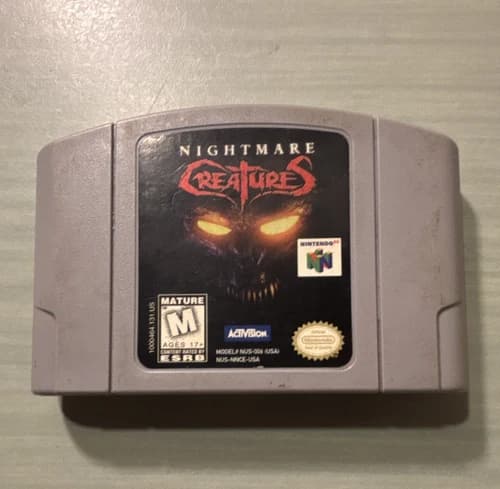 Activision Nightmare Creatures Nintendo 64 N64 Game Pak M NTSC-U/C Memory Exp