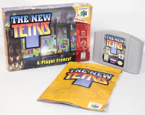 The New Tetris N64 Nintendo 64 Complete CIB Authentic! Good Condition! Nice!