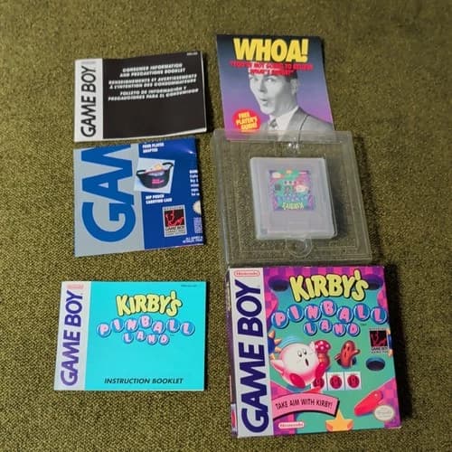 Kirby's Pinball Land - Nintendo Game Boy - CIB Complete in Box - Tested
