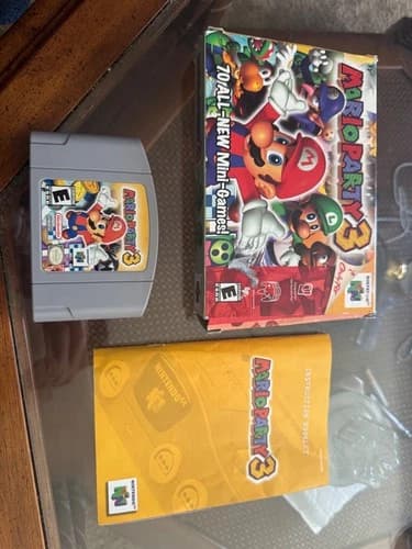 Mario Party 3 (Nintendo 64) N64 MP MP3 CIB complete video game puzzle family fun