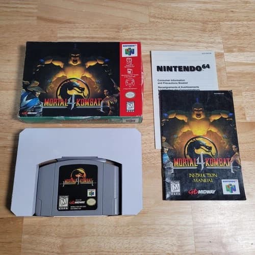 Mortal Kombat 4 N64 Nintendo 64, 1998 CIB Complete w Manual – Tested