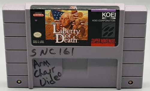 Liberty or Death Super Nintendo SNES Game Cartridge Only Authentic KOEI