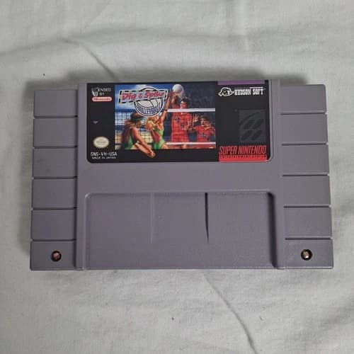 Dig & Spike Volleyball (Super Nintendo Entertainment System, 1991) SNES Tested