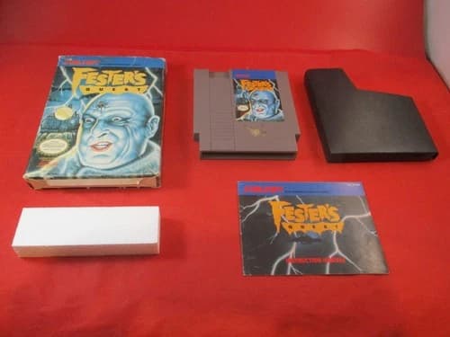 Fester's Quest (Nintendo NES) COMPLETE w/ Box manual game WORKS!