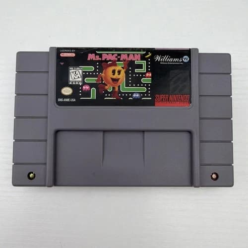 Ms. Pac-Man Super Nintendo Entertainment System 1996 SNES Cartridge Only Tested