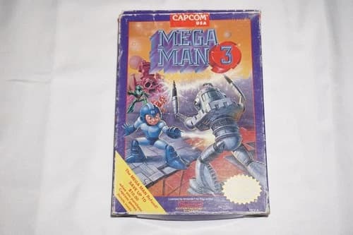 Mega Man 3 (Nintendo NES) Complete in Box CIB