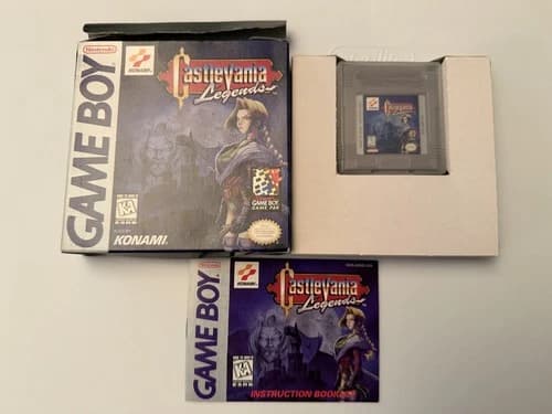 Castlevania Legends (Nintendo Game Boy, 1998) w/box CIB