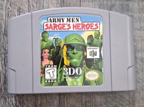 Army Men Sarge's Heroes (Nintendo 64, 2000) N64 Tested