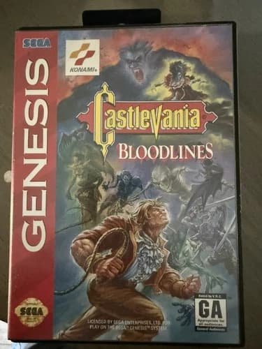 Sega Genesis Castlevania: Bloodlines 1994 Authentic Game Cartridge