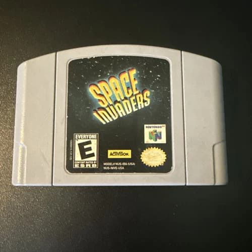 Space Invaders (Nintendo 64, 1999) Tested/Working Authentic - N64