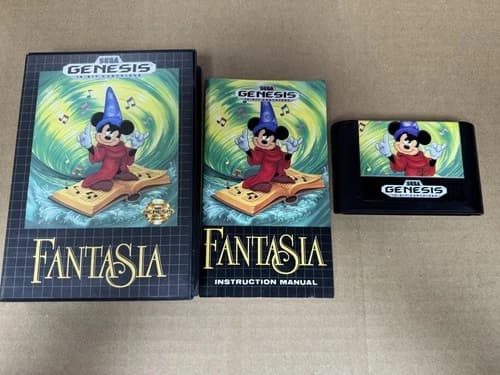 Fantasia Sega Genesis Complete In Box CIB Great Shape