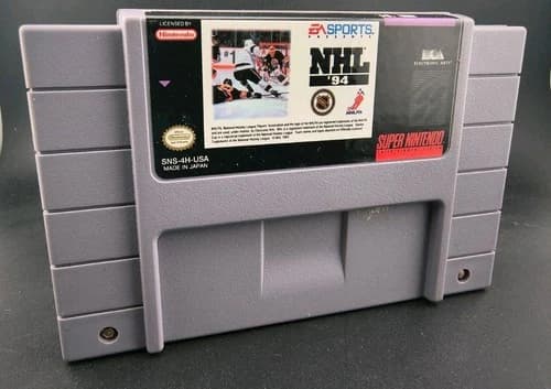 NHL 94 Super Nintendo SNES Authentic EA Sports Classic Hockey Cartridge Tested