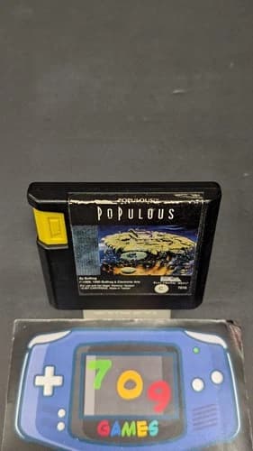 Populous (Sega Genesis, 1990) Cart Only