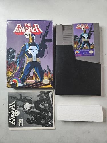The Punisher (Nintendo NES, 1990) Authentic CIB Complete Tested