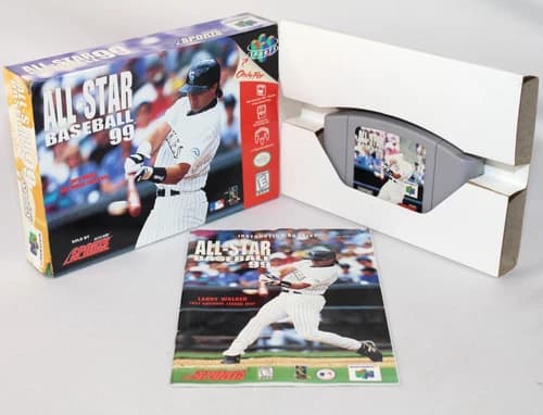 All-Star Baseball 99 N64 Nintendo 64 Complete CIB! Good Condition! Nice!